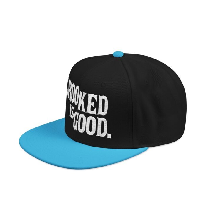 Crooked is Good - Embroidered Snapback Cap - Image 2