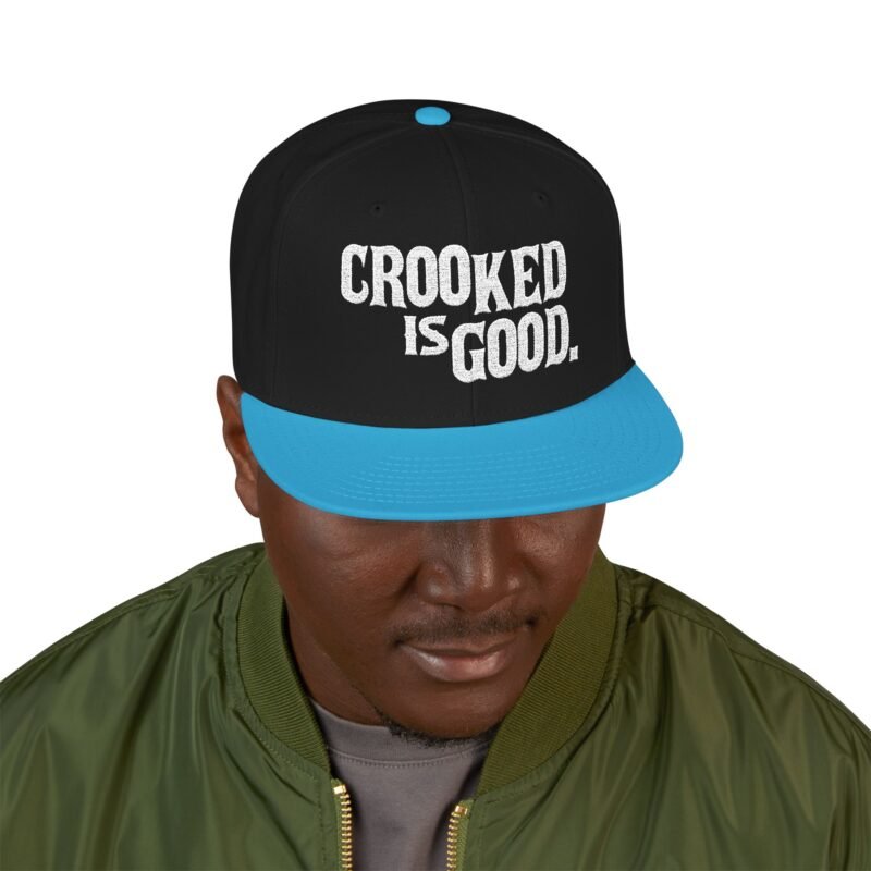 Crooked is Good - Embroidered Snapback Cap